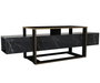 Hanah Home Soporte de TV Moderno en Negro y Dorado